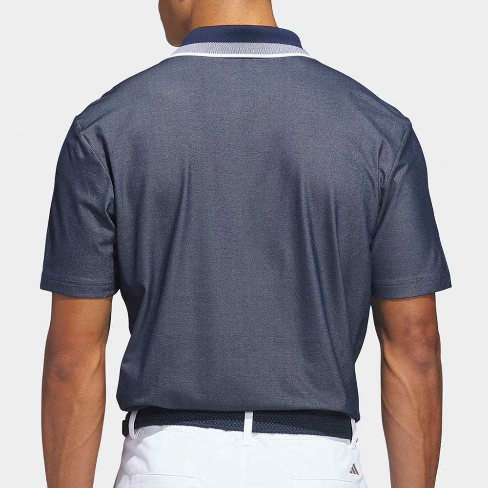adidas Golf Shirt - U365 Tour Twistknit Pique - Col. Navy SS26