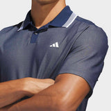 adidas Golf Shirt - U365 Tour Twistknit Pique - Col. Navy SS26