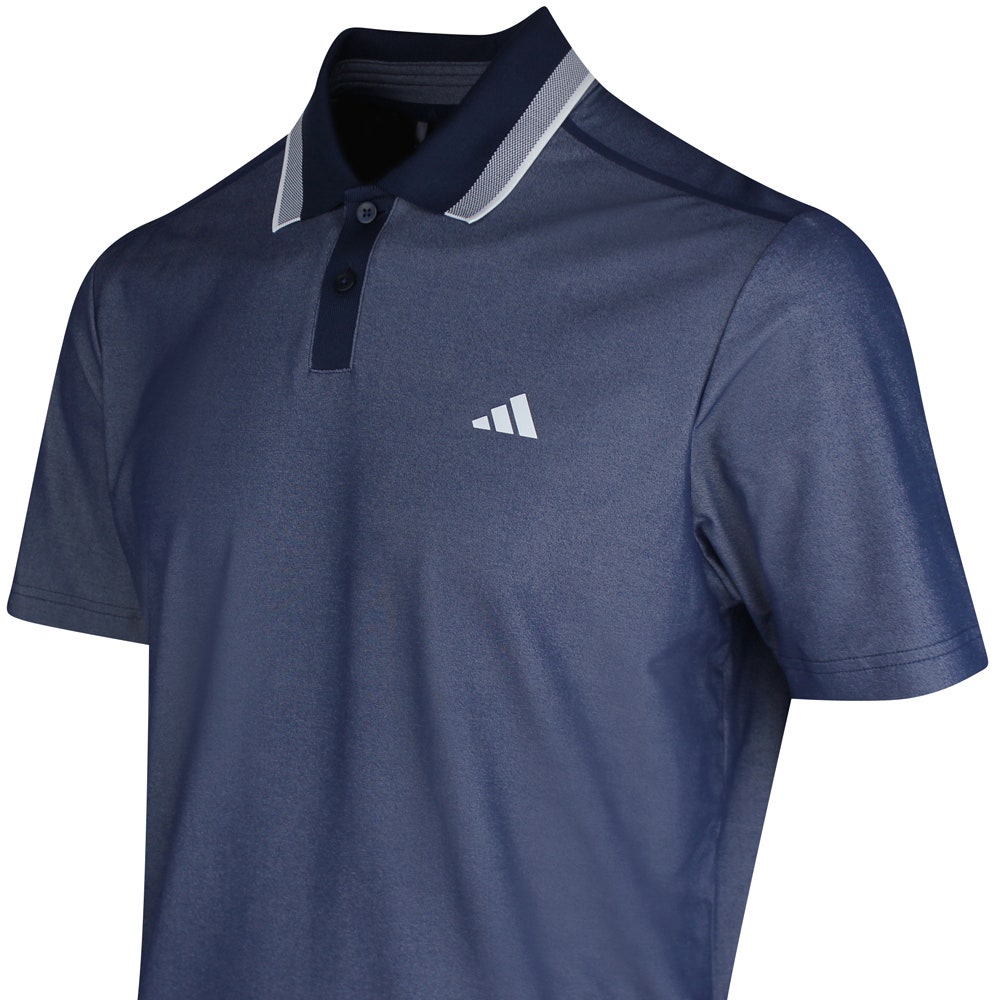 adidas Golf Shirt - U365 Tour Twistknit Pique - Col. Navy SS26