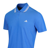 adidas Golf Shirt - U365 Tour Twistknit Pique - Lucid Ray Blue SS26