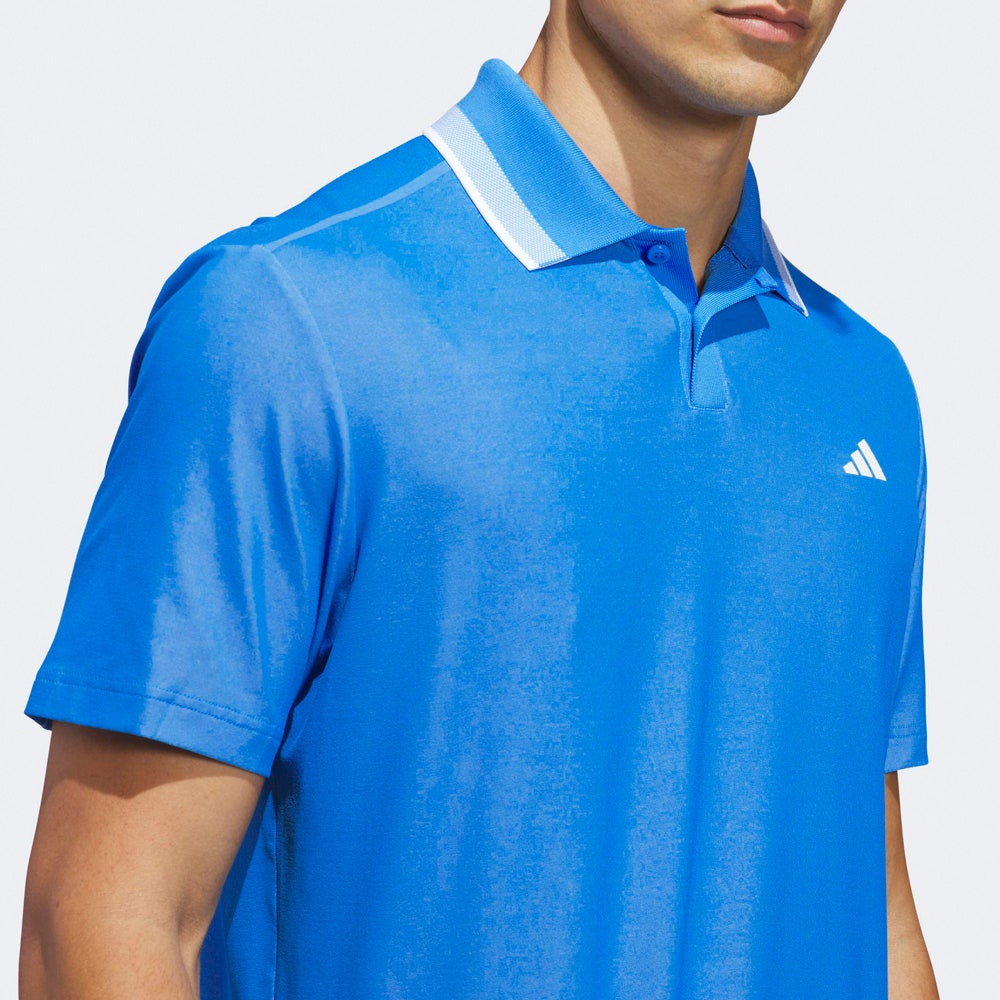 adidas Golf Shirt - U365 Tour Twistknit Pique - Lucid Ray Blue SS26