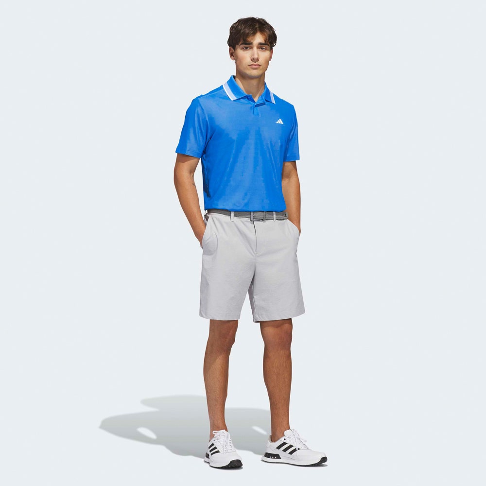 adidas Golf Shirt - U365 Tour Twistknit Pique - Lucid Ray Blue SS26