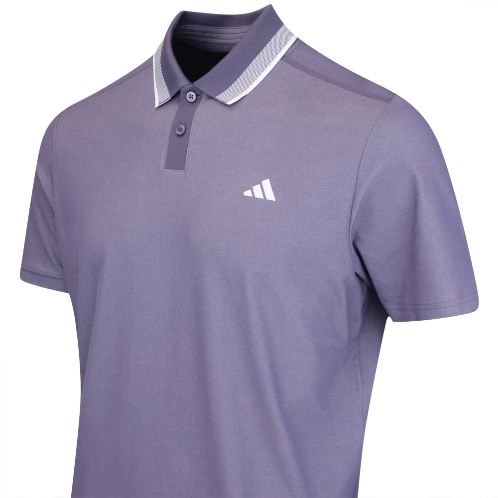 adidas Golf Shirt - U365 Tour Twistknit Pique - Preloved Violet AW25