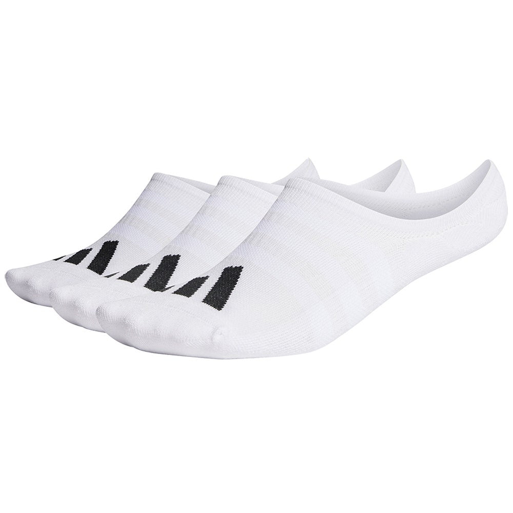 adidas Golf Socks - 3 Pk No Show - White AW25