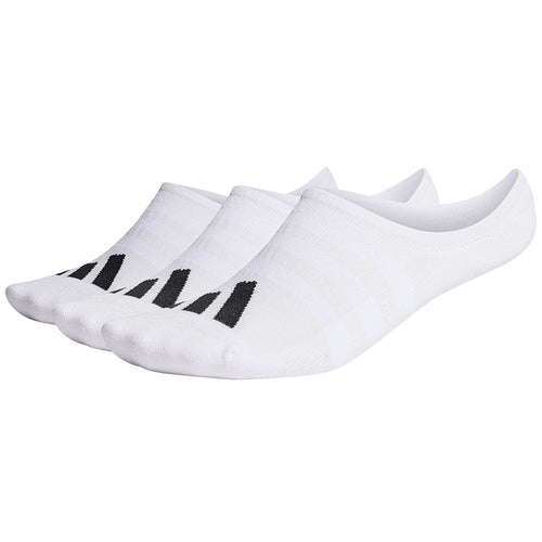 adidas Golf Socks - 3 Pk No Show - White AW25