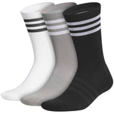 adidas Golf Socks - Crew Length - 3 Pack Multi AW26
