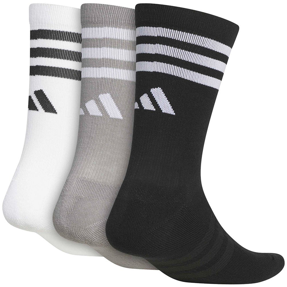 adidas Golf Socks - Crew Length - 3 Pack Multi AW26