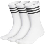 adidas Golf Socks - Crew Length - 3 Pack White AW26