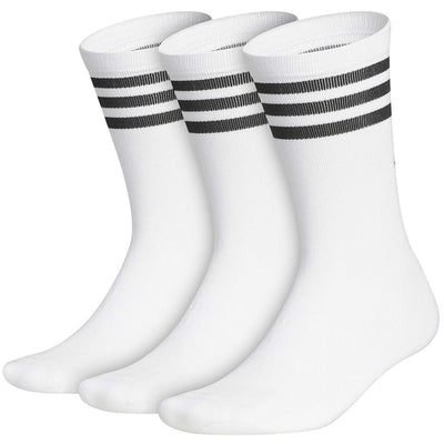 adidas Golf Socks - Crew Length - 3 Pack White AW26