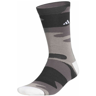 adidas Golf Socks - Jacquard Camo Crew - Grey Camo AW26