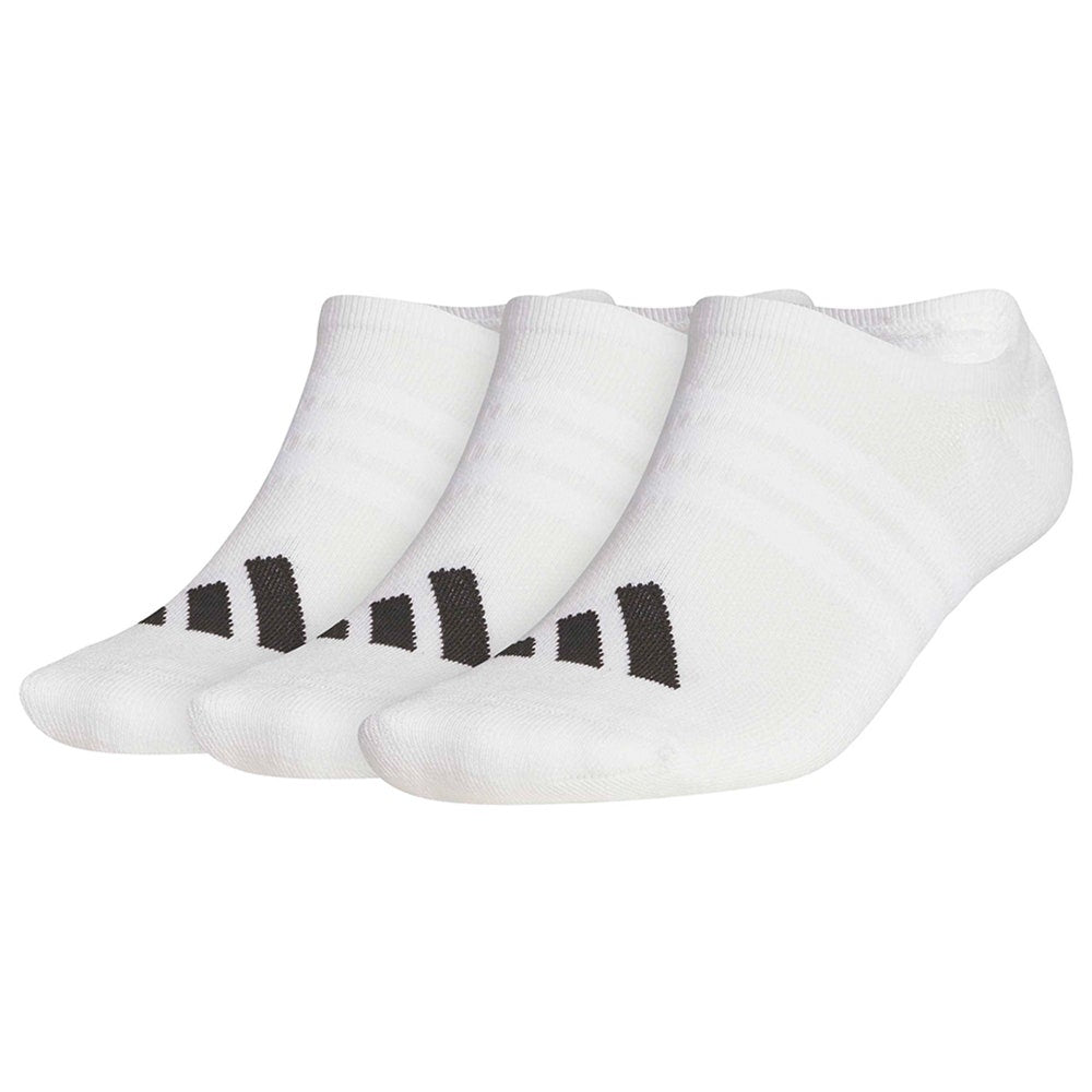 adidas Golf Socks - Performance No Show - 3 Pack White AW26