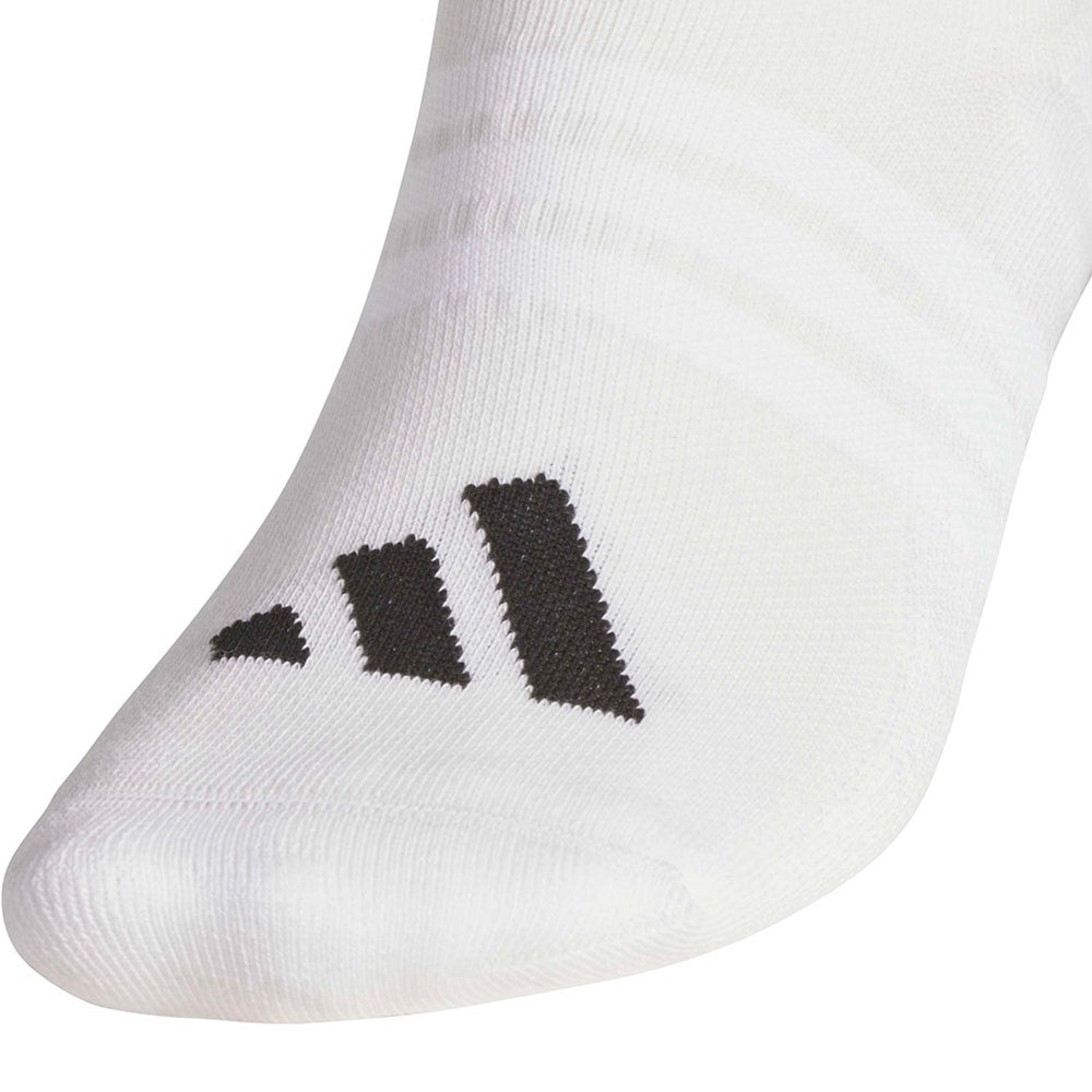 adidas Golf Socks - Performance No Show - 3 Pack White AW26