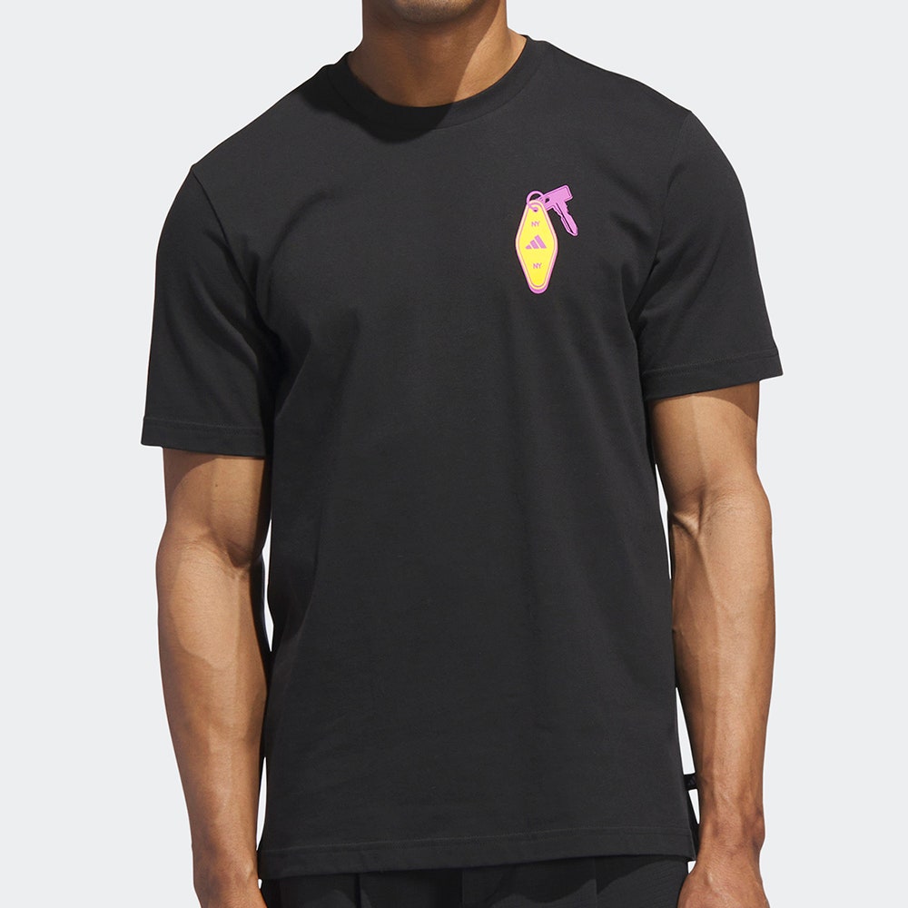 adidas Golf T-Shirt - Chip In NYC Graphic Tee - Black AW25