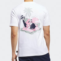 adidas Golf T-Shirt - Chip In Paradise Tee - White SS26