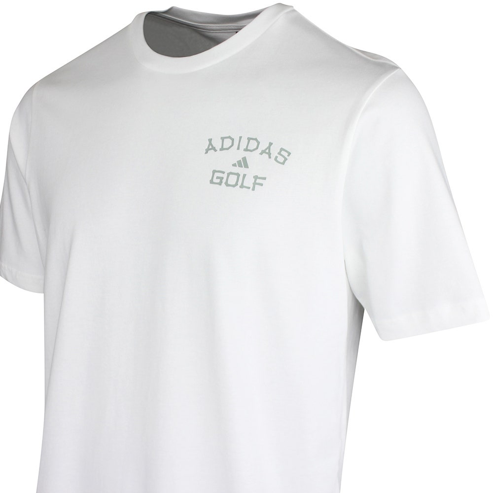 adidas Golf T-Shirt - Chip In Paradise Tee - White SS26