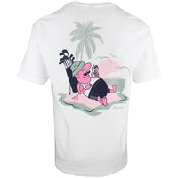 adidas Golf T-Shirt - Chip In Paradise Tee - White SS26