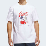 adidas Golf T-Shirt - Elevated Chip Graphic Tee - White AW26