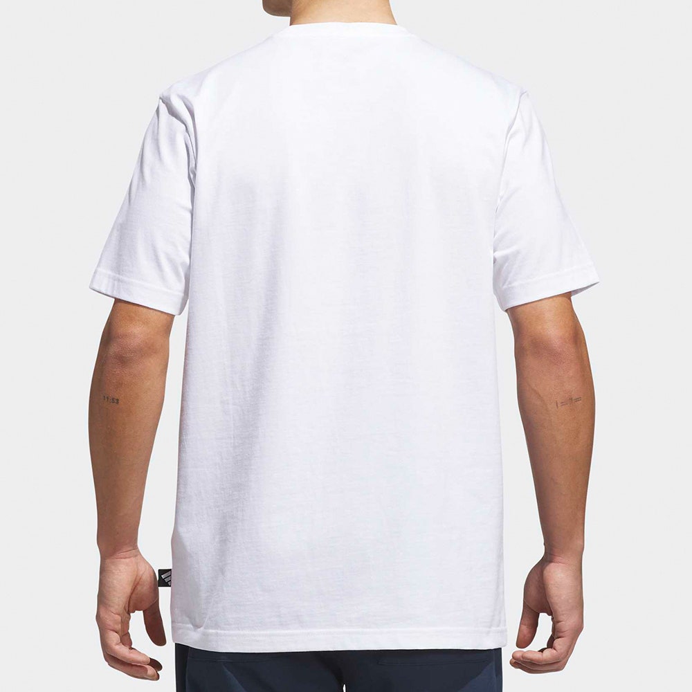 adidas Golf T-Shirt - Elevated Chip Graphic Tee - White AW26