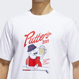 adidas Golf T-Shirt - Elevated Chip Graphic Tee - White AW26