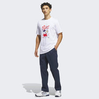 adidas Golf T-Shirt - Elevated Chip Graphic Tee - White AW26