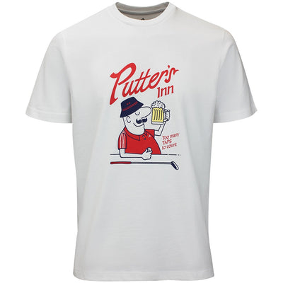 adidas Golf T-Shirt - Elevated Chip Graphic Tee - White AW26