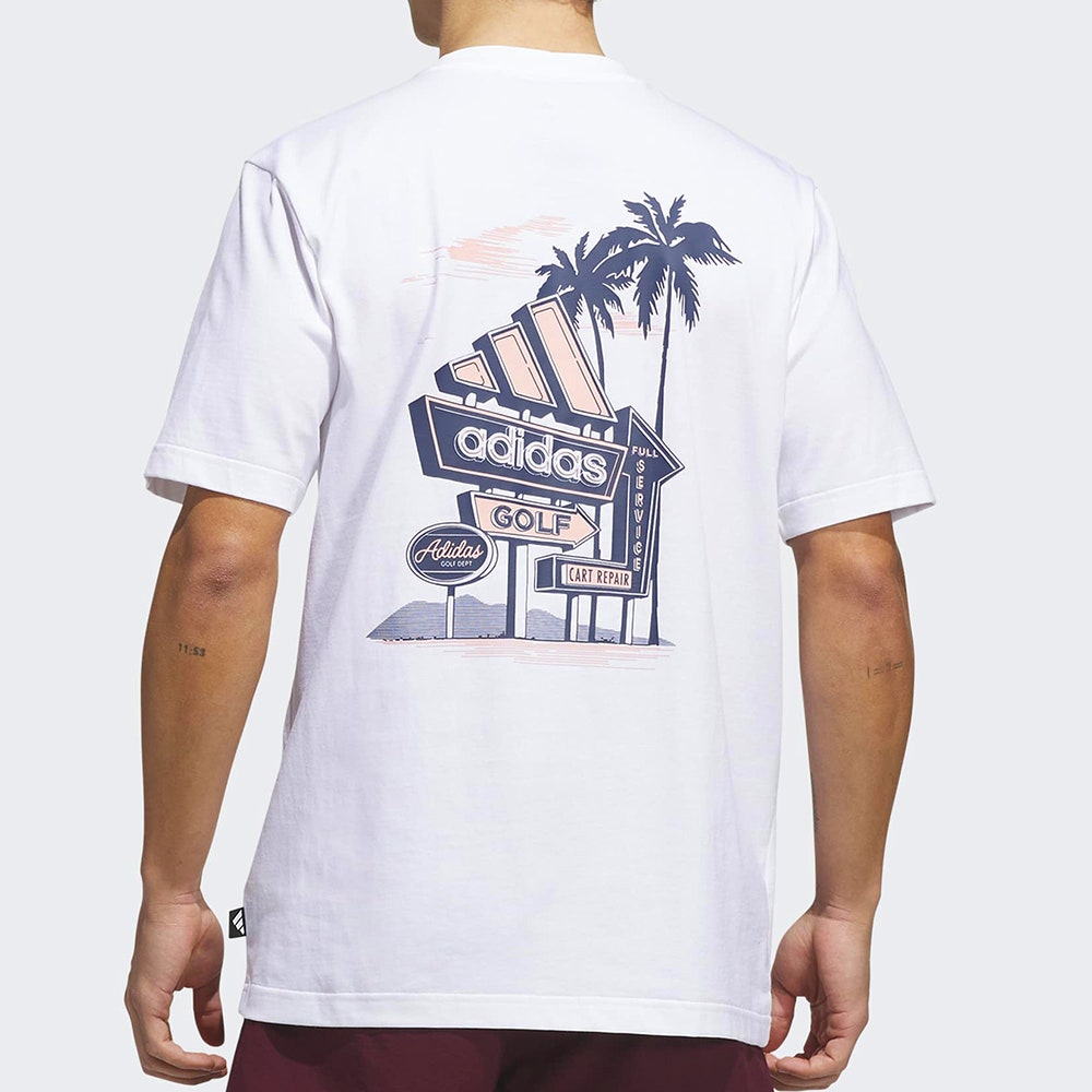 adidas Golf T-Shirt - Golf Dept Graphic Tee - White AW26