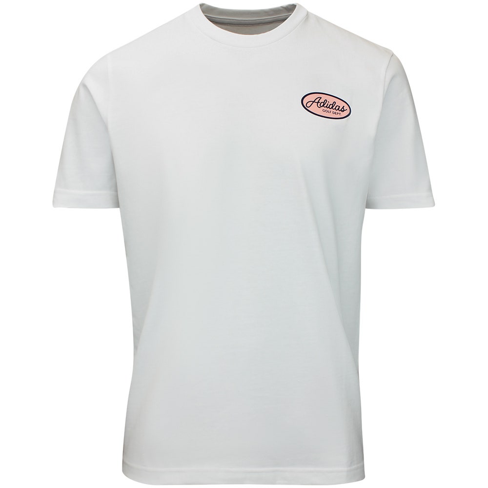 adidas Golf T-Shirt - Golf Dept Graphic Tee - White AW26