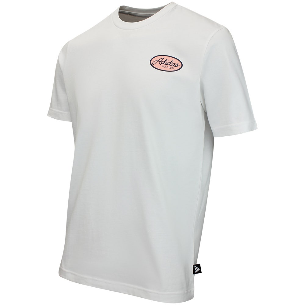 adidas Golf T-Shirt - Golf Dept Graphic Tee - White AW26