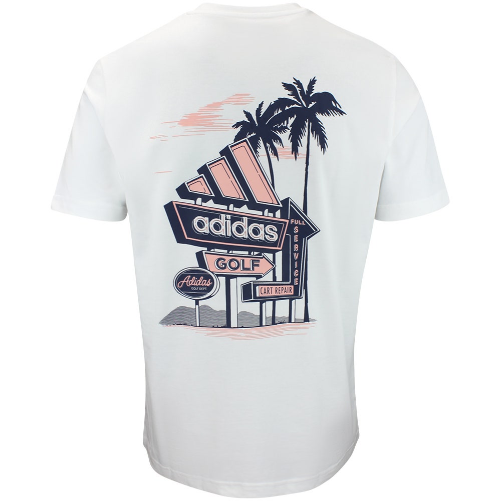 adidas Golf T-Shirt - Golf Dept Graphic Tee - White AW26