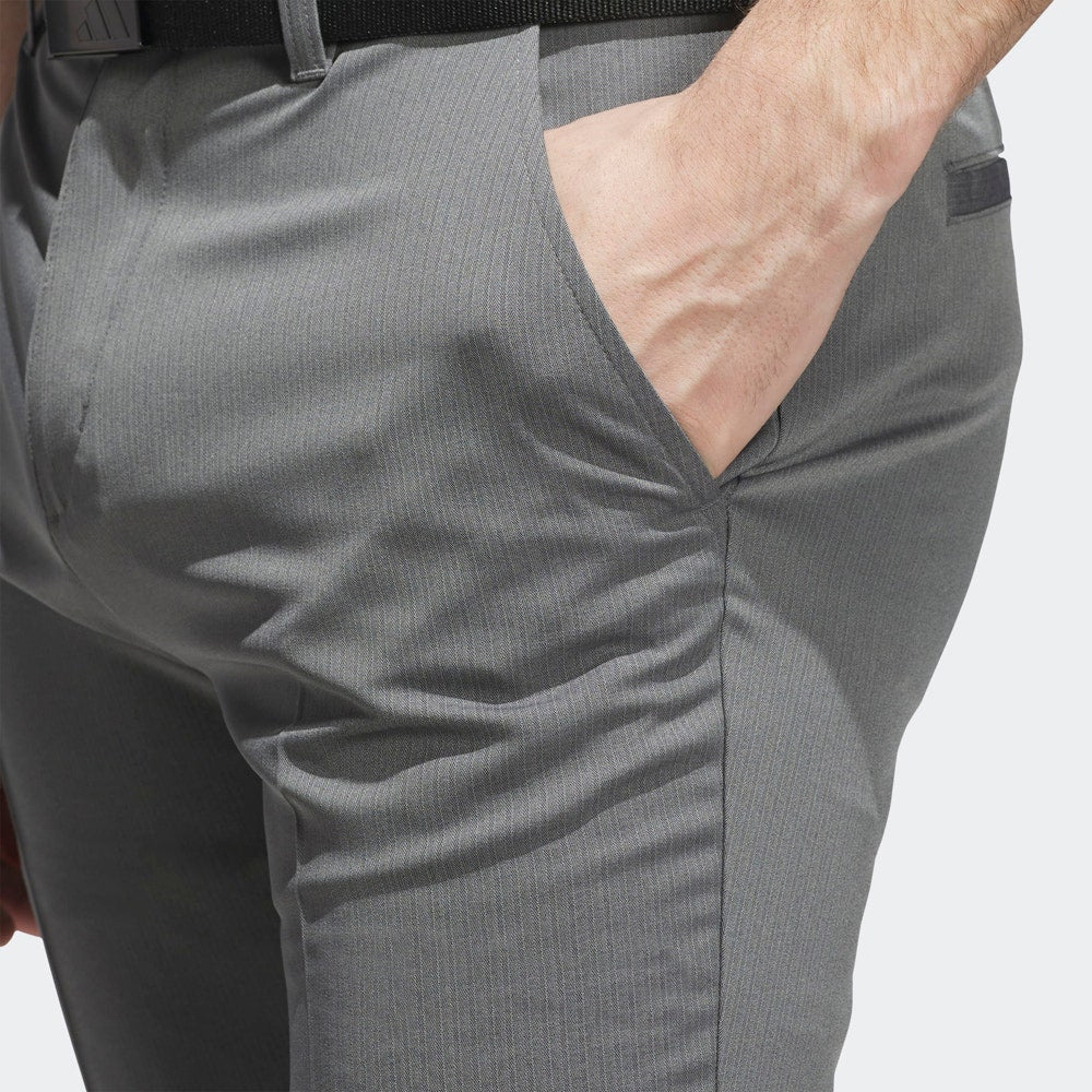 adidas Golf Trousers - U365 Classic Pinstripe Pant - Grey Four AW25