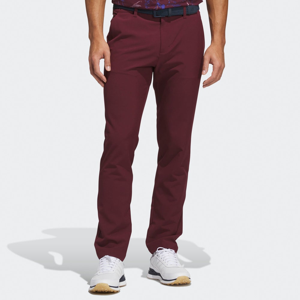 adidas Golf Trousers - U365 Tapered Pant - Maroon AW26