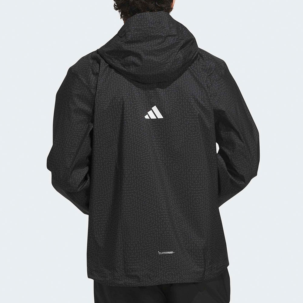 adidas Waterproof Golf Jacket - Tour Climaproof+ Hd - Black AW26