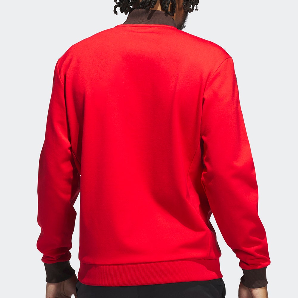 adidas Golf Originals - 3 Stripe QZ Pullover - Better Scarlet AW25