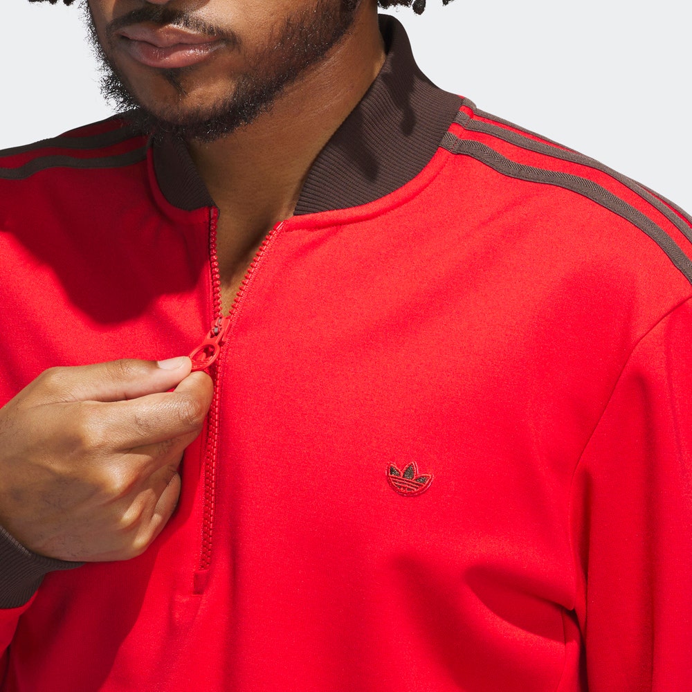 adidas Golf Originals - 3 Stripe QZ Pullover - Better Scarlet AW25