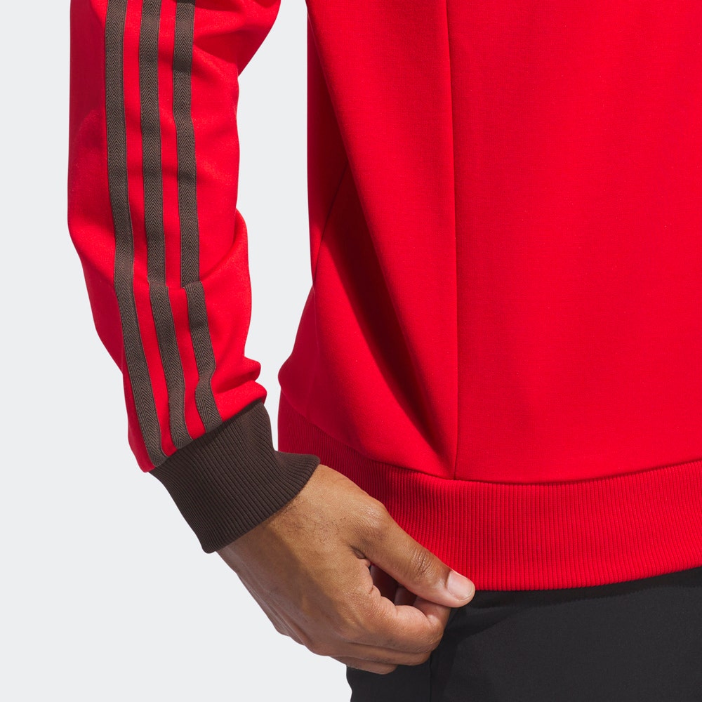 adidas Golf Originals - 3 Stripe QZ Pullover - Better Scarlet AW25