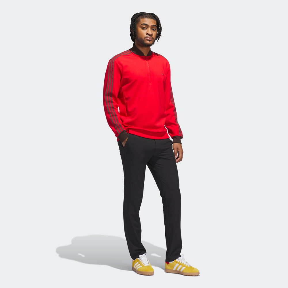 adidas Golf Originals - 3 Stripe QZ Pullover - Better Scarlet AW25