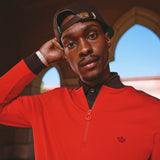 adidas Golf Originals - 3 Stripe QZ Pullover - Better Scarlet AW25