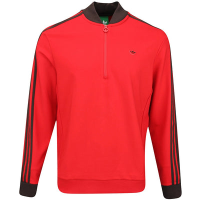 adidas Golf Originals - 3 Stripe QZ Pullover - Better Scarlet AW25