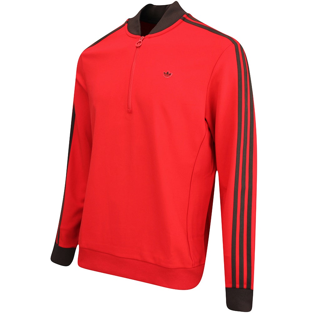 adidas Golf Originals - 3 Stripe QZ Pullover - Better Scarlet AW25