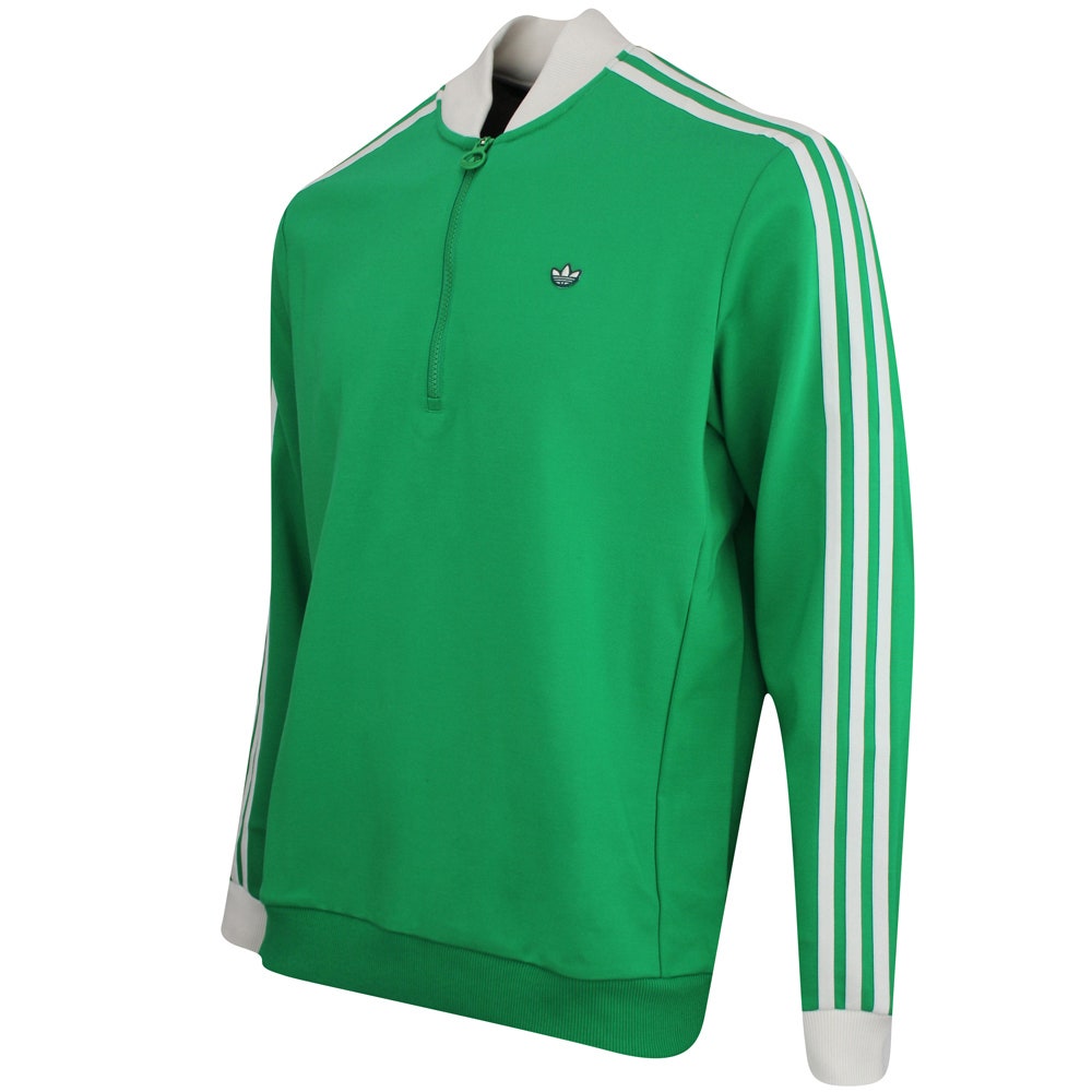 adidas Golf Originals - 3 Stripe QZ Pullover - Collegiate Green SS25