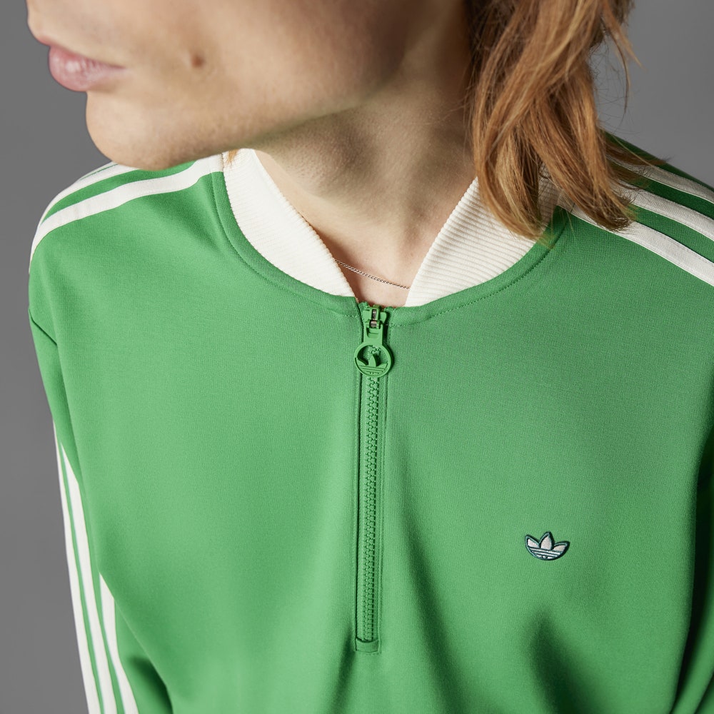 adidas Golf Originals - 3 Stripe QZ Pullover - Collegiate Green SS25