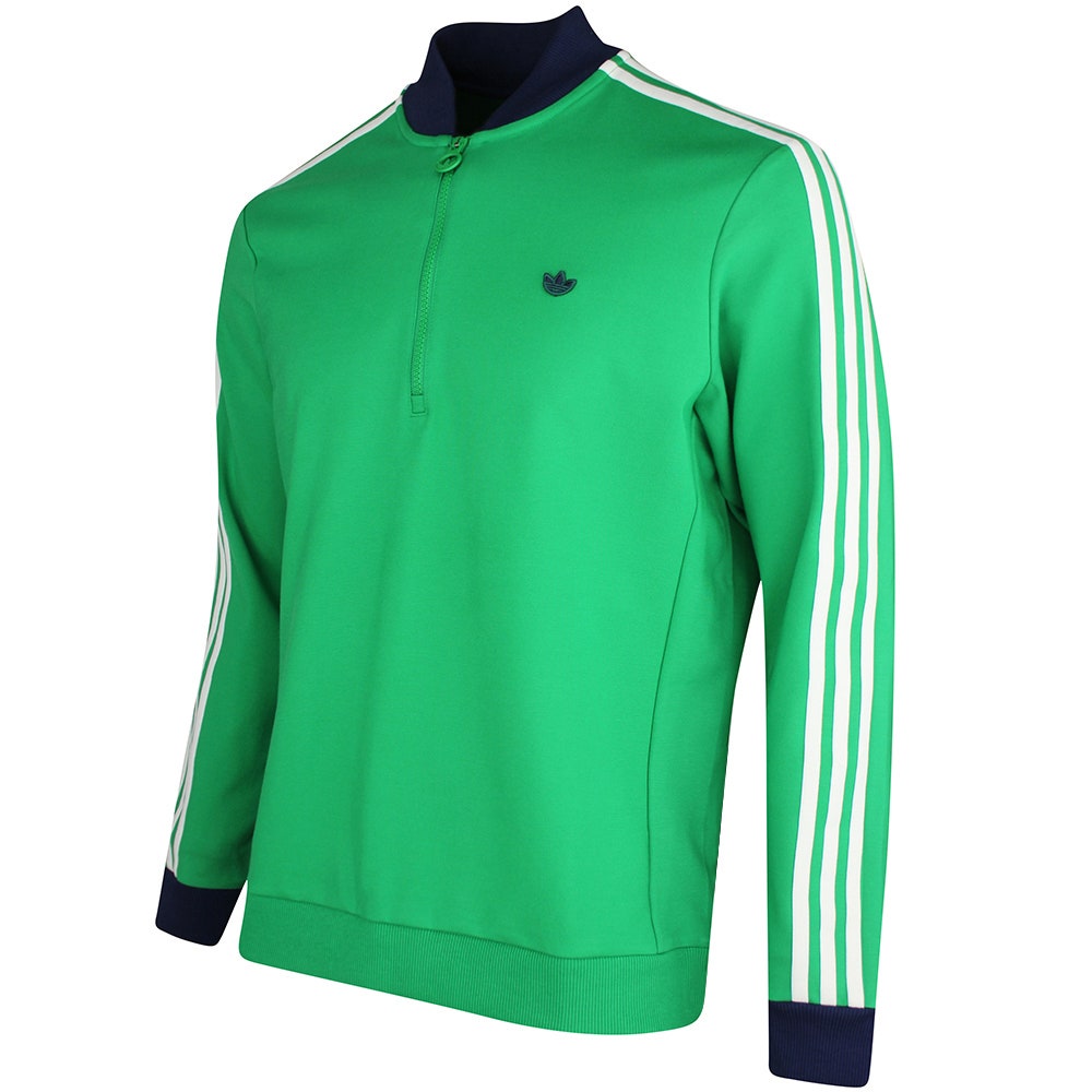adidas Golf Originals - 3 Stripe QZ Pullover - Court Green SS26
