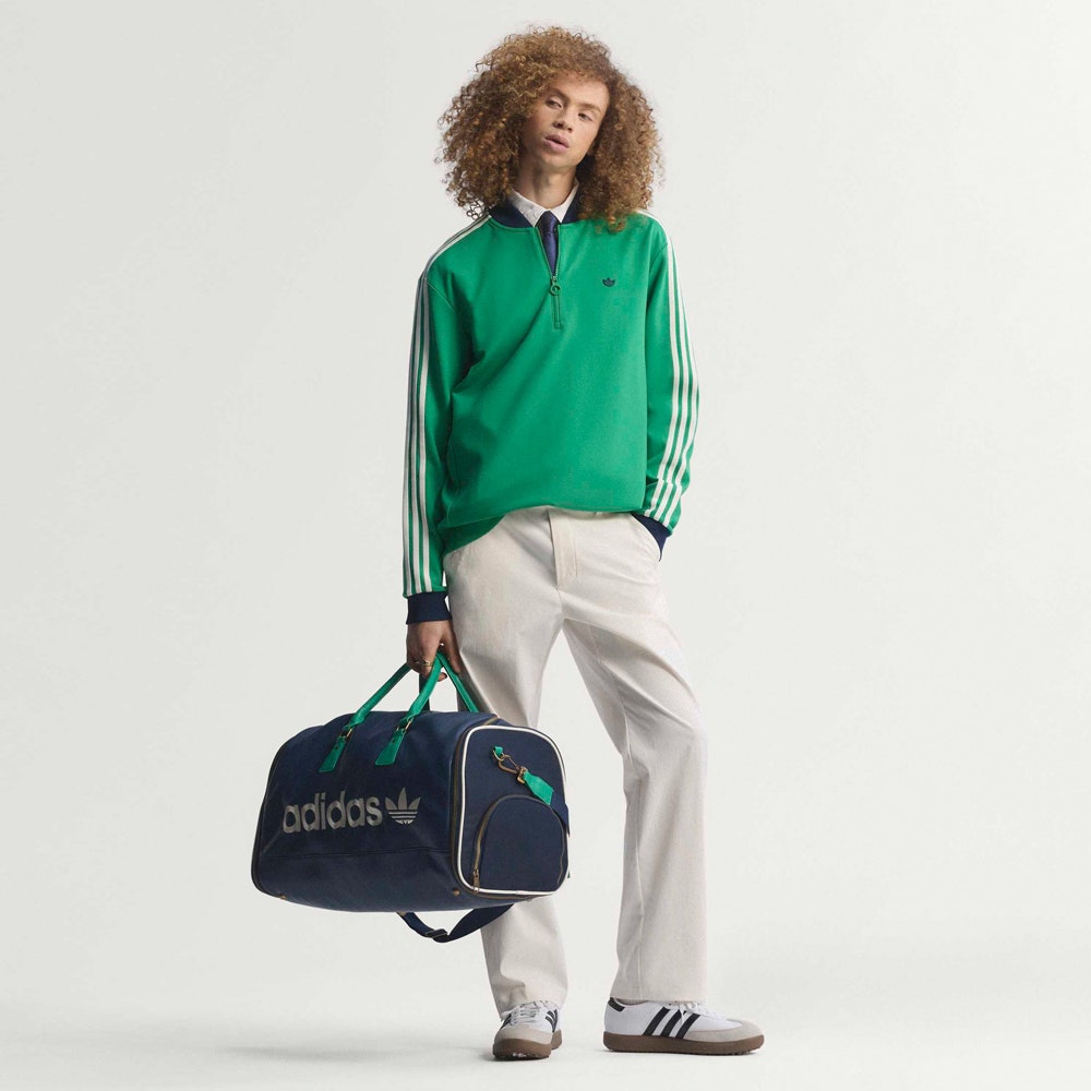 adidas Golf Originals - 3 Stripe QZ Pullover - Court Green SS26