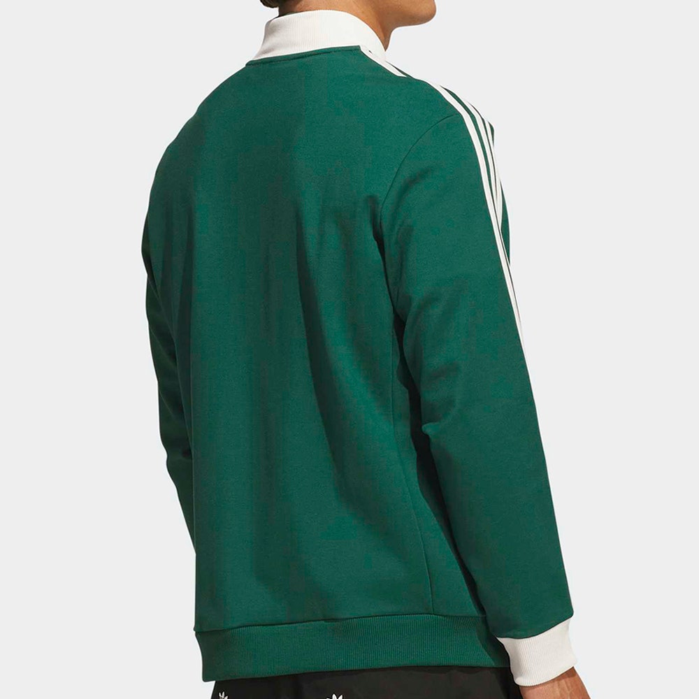 adidas Golf Originals - 3 Stripe QZ Pullover - Collegiate Green AW26