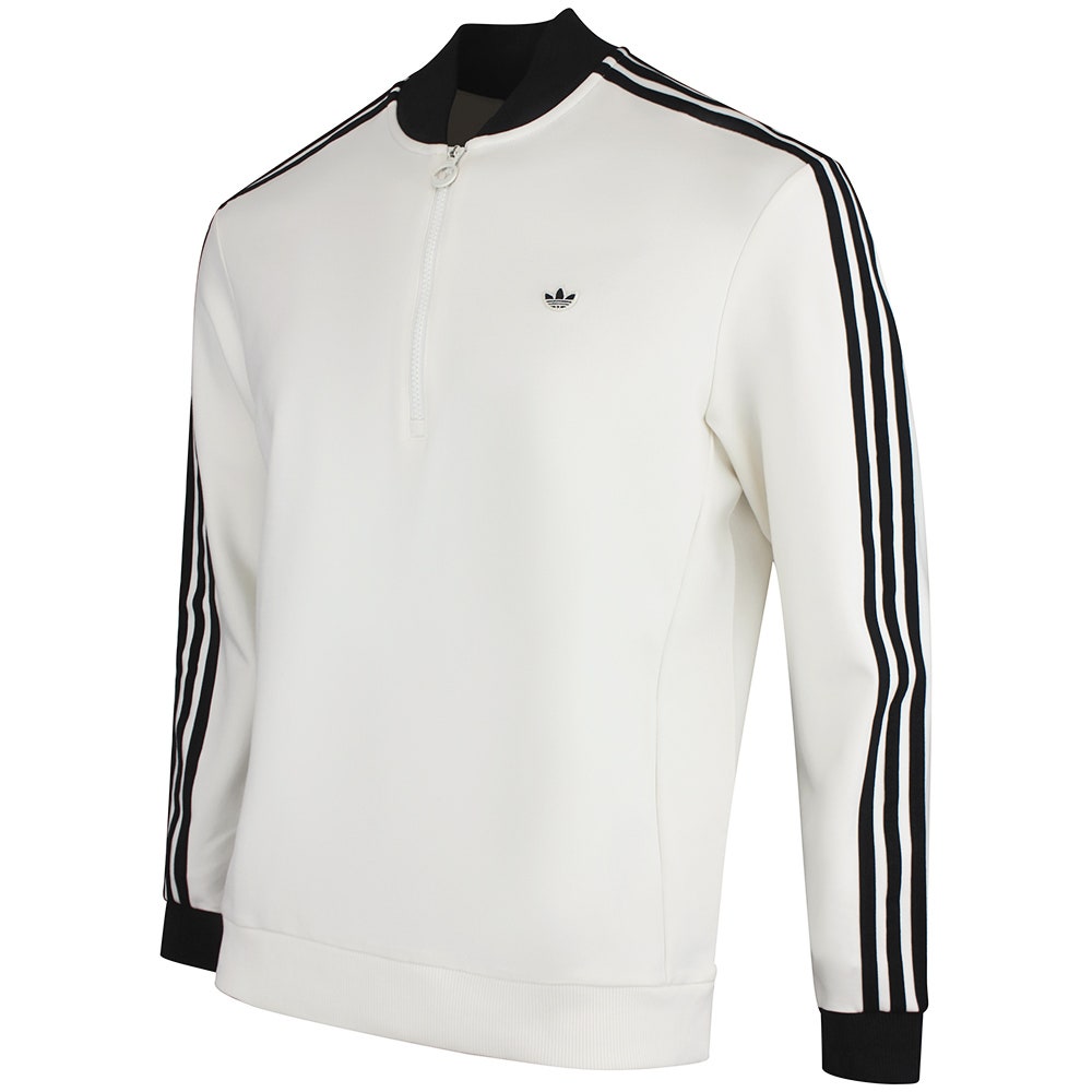 adidas Golf Originals - 3 Stripe QZ Pullover - Chalk White AW26