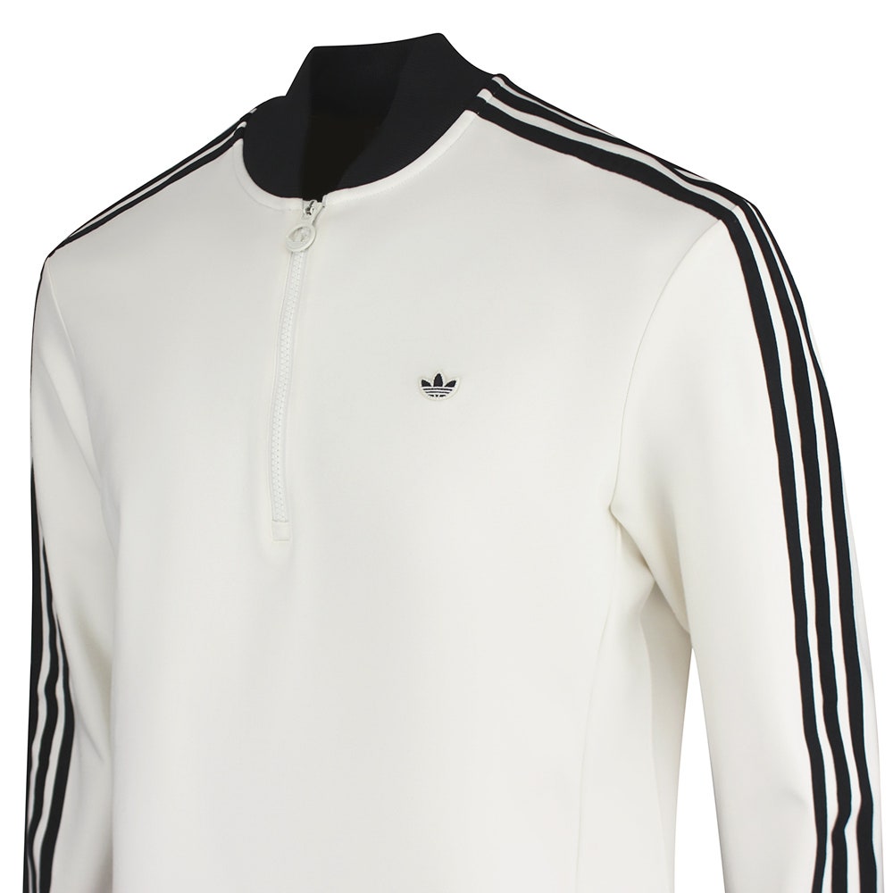 adidas Golf Originals - 3 Stripe QZ Pullover - Chalk White AW26