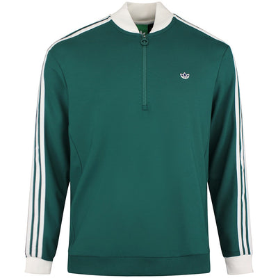 adidas Golf Originals - 3 Stripe QZ Pullover - Collegiate Green AW26
