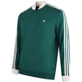 adidas Golf Originals - 3 Stripe QZ Pullover - Collegiate Green AW26