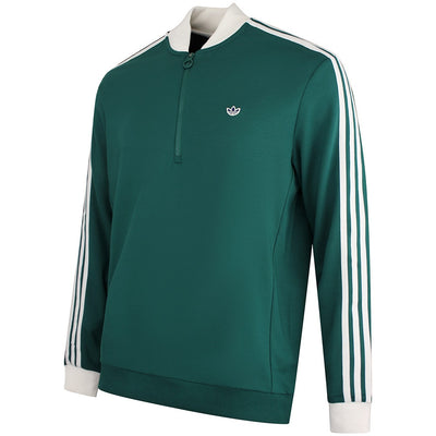 adidas Golf Originals - 3 Stripe QZ Pullover - Collegiate Green AW26