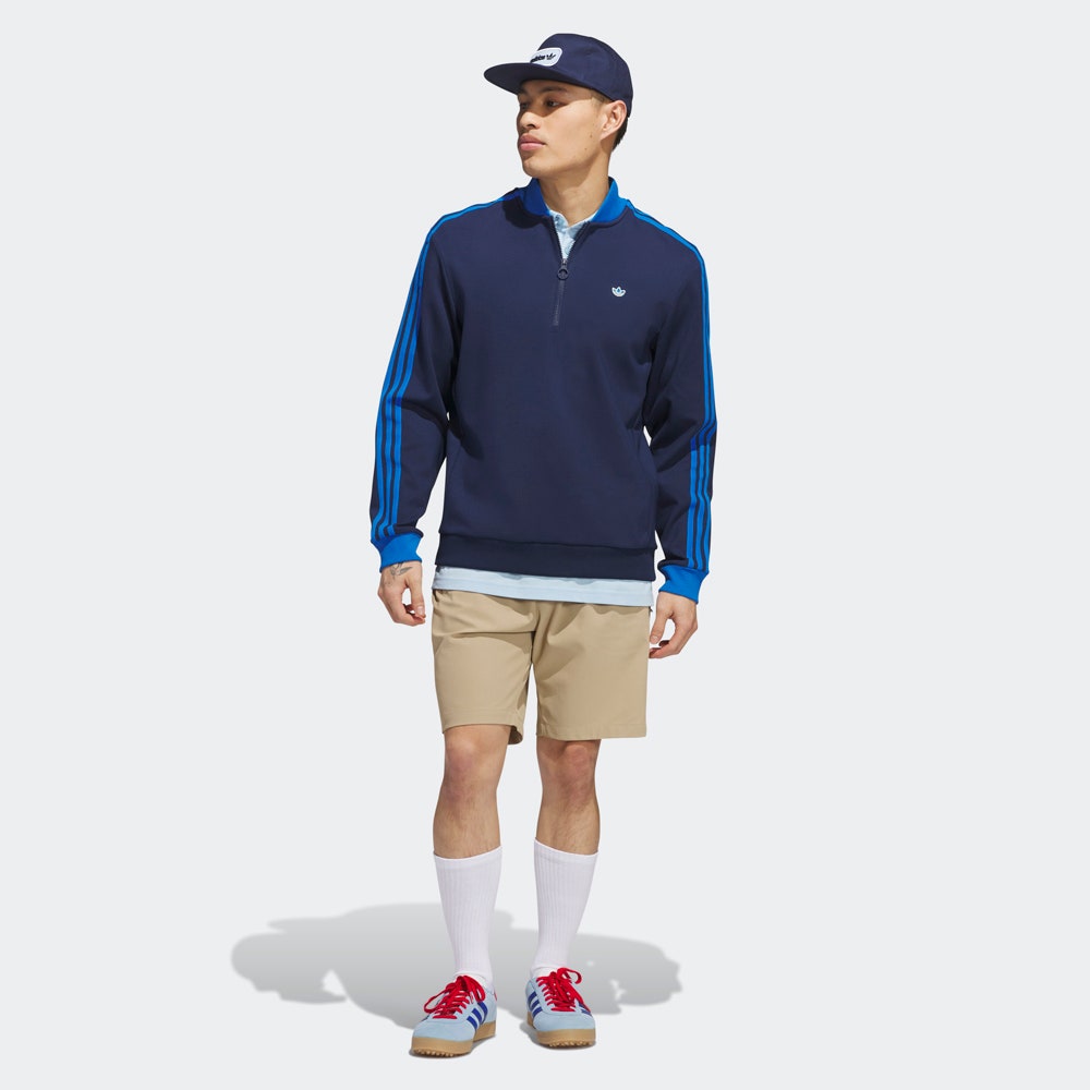 adidas Golf Originals - 3 Stripe QZ Pullover - Night Indigo SS25